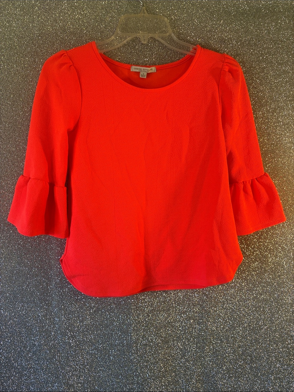Green Envelope blouse in size S